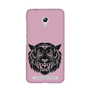 Wajah harimau marah hitam Casing HP