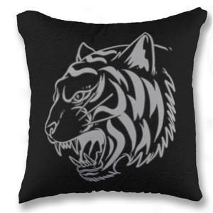 Bantal kepala harimau putih