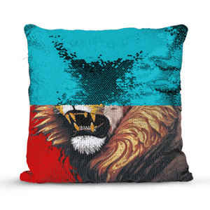 Bantal Ajaib Lion face - Singa alam liar 14