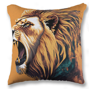 Bantal Lion face - Singa alam liar 10