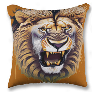 Bantal Lion face - Singa alam liar 13