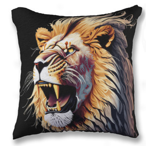 Bantal Lion face - Singa alam liar 12