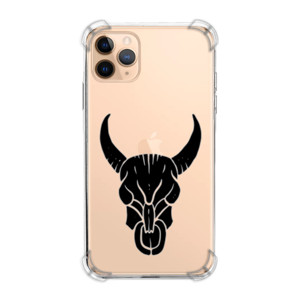 Casing HP Banteng tato yang digambar tangan hitam