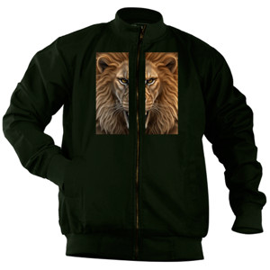 Jaket Bomber Lion face - Singa alam liar 4