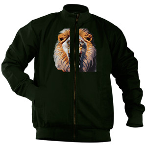 Jaket Bomber Lion face - Singa alam liar 7