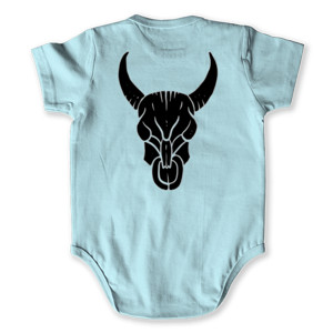 Baby Jumper Banteng tato yang digambar tangan hitam