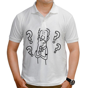 Kaos Polo Think Ponder Question