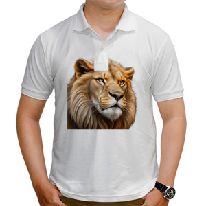 Kaos Polo Lion face - Singa alam liar 3