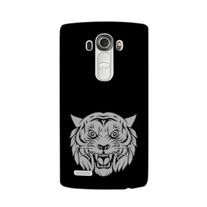 Wajah harimau marah putih Casing HP