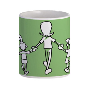 Mug Mum Kids Walk Away Backs