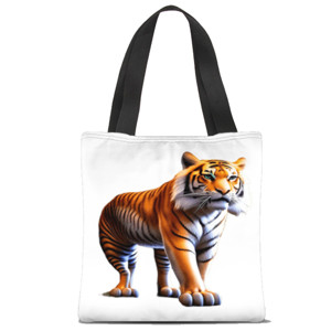 Tas Tote Fullprint Tiger face - Macan alam liar