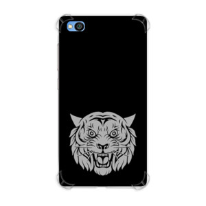 Casing HP Wajah harimau marah putih