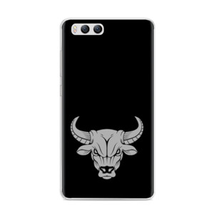 Casing HP kepala banteng marah putih